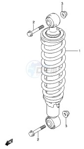 LT-A500X drawing REAR SHOCK ABSORBER