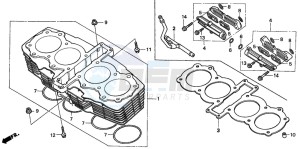 CBX750P2 drawing CYLINDER