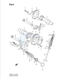 VL800 drawing CAMSHAFT - VALVE