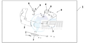 NT700VB drawing UNDERCOWL