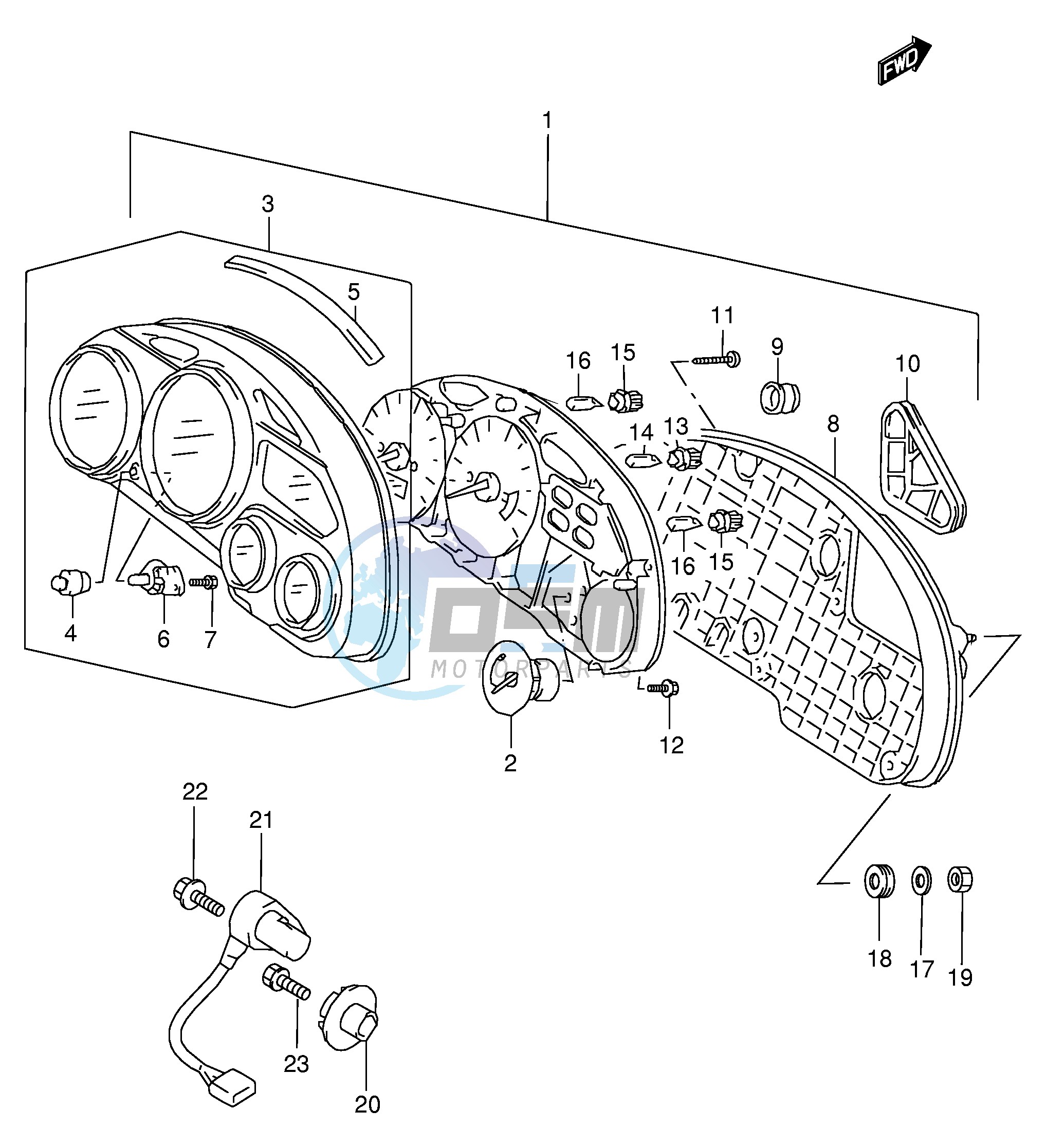 SPEEDOMETER (MODEL W X)