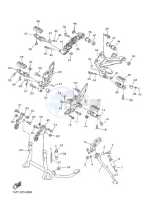 FJR1300A FJR1300A ABS (1MCG 1MCH) drawing STAND & FOOTREST