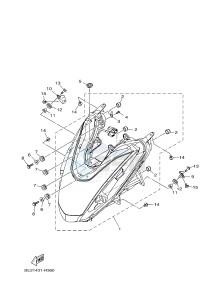 MWS125-C TRICITY 125 (BU51 BU53) drawing HEADLIGHT