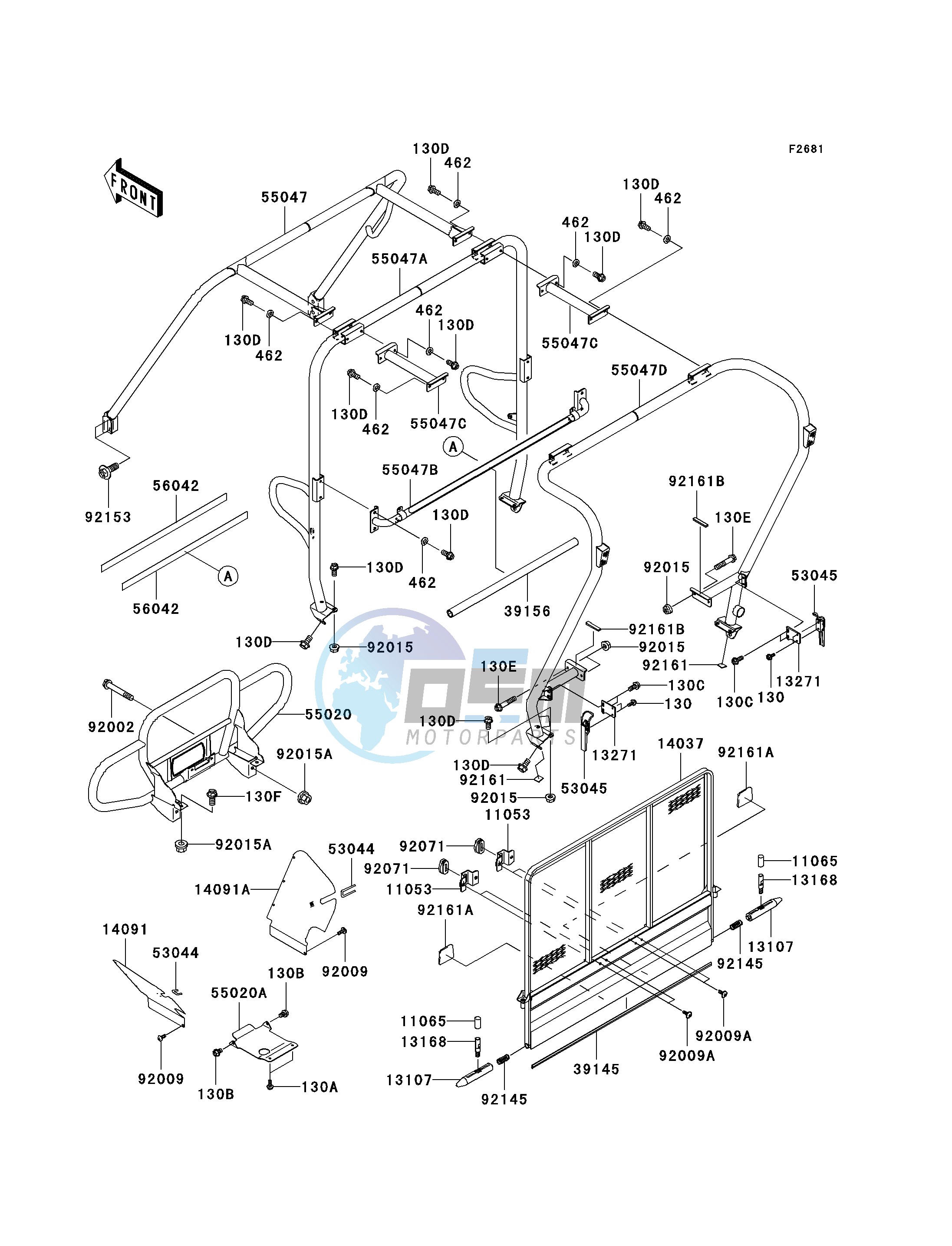 GUARDS_CAB FRAME-- K6F- -