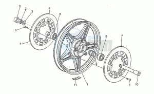 850 T5 Polizia VecchioTipo Polizia VecchioTipo drawing Front wheel, 2nd series