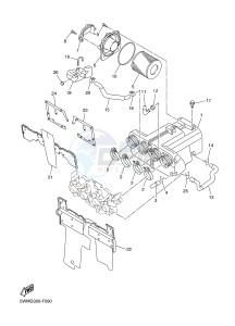 XJR1300C XJR 1300 (2PN3) drawing INTAKE