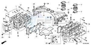 GL1800G GOLDWING 2ED drawing CYLINDER HEAD