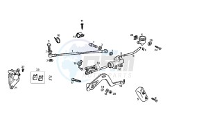 SENDA SM X TREM - 50 CC X TREM EU2 drawing REAR BRAKING SYSTEM