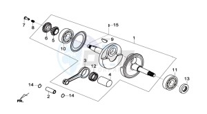 GTS 125I ABS drawing CRANKSHAFT / PISTON / PISTON RING