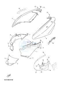 YN50FM NEO'S 4 (2CG7) drawing SIDE COVER