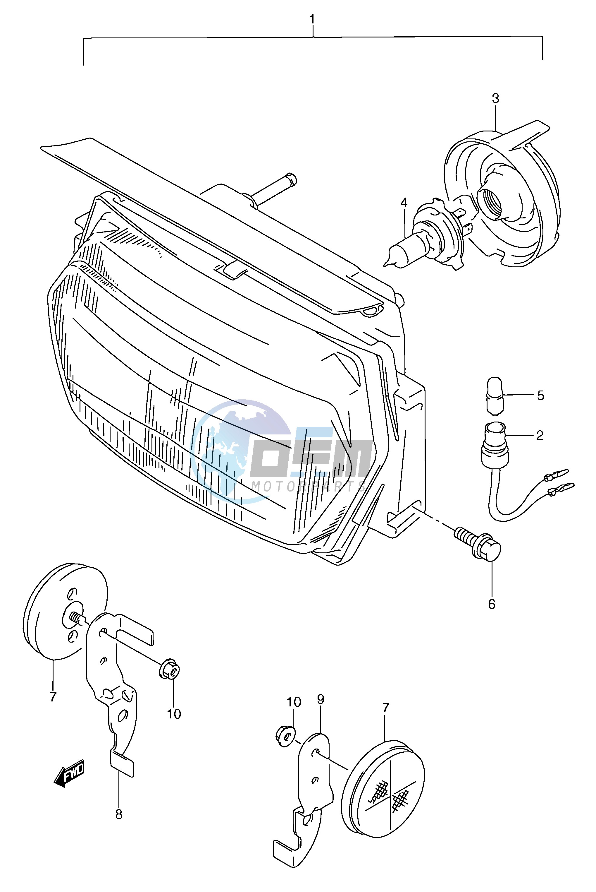 HEADLAMP (MODEL T)