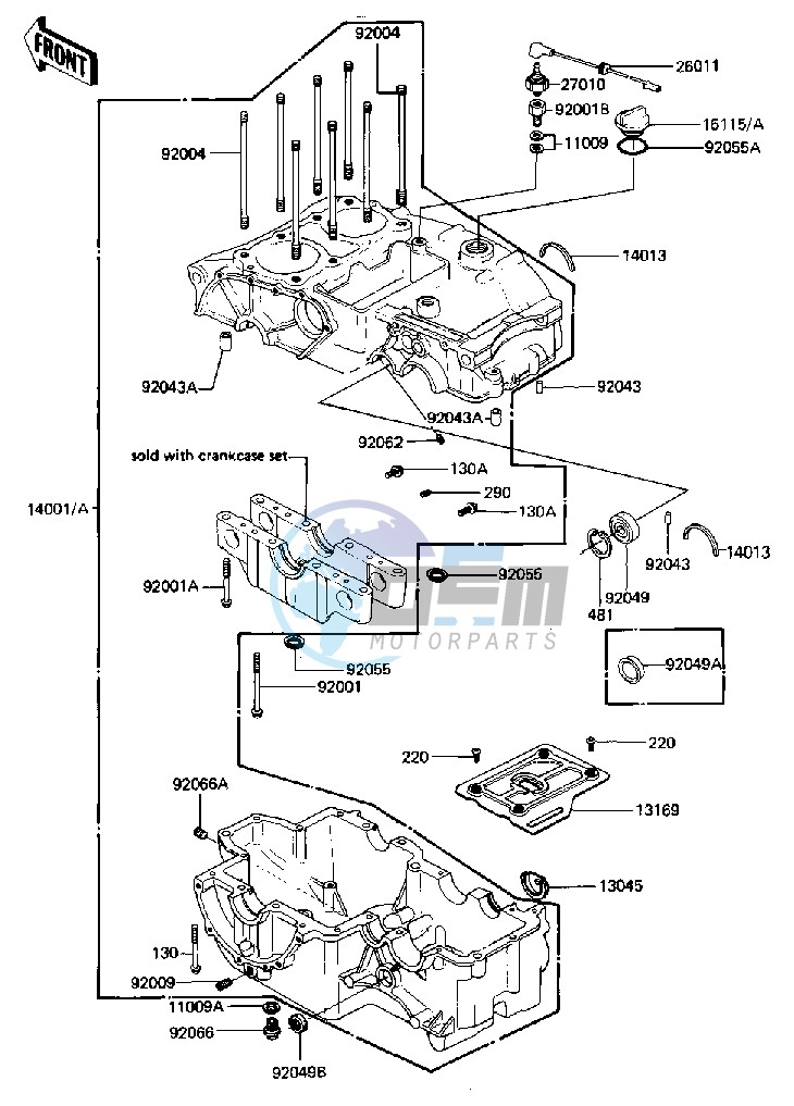 CRANKCASE -- 81-83 D2_D3_D4_D5- -