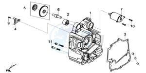 GTS 125I EURO4 LONG VISOR L7 drawing CRANKCASE RIGHT / START MOTOR