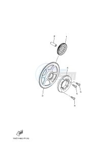 MTN250 MTN-250 MT-250 (B043) drawing STARTER CLUTCH