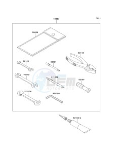 VN 1700 A [VULCAN 1700 VOYAGER] (9FA) A9F drawing OWNERS TOOLS