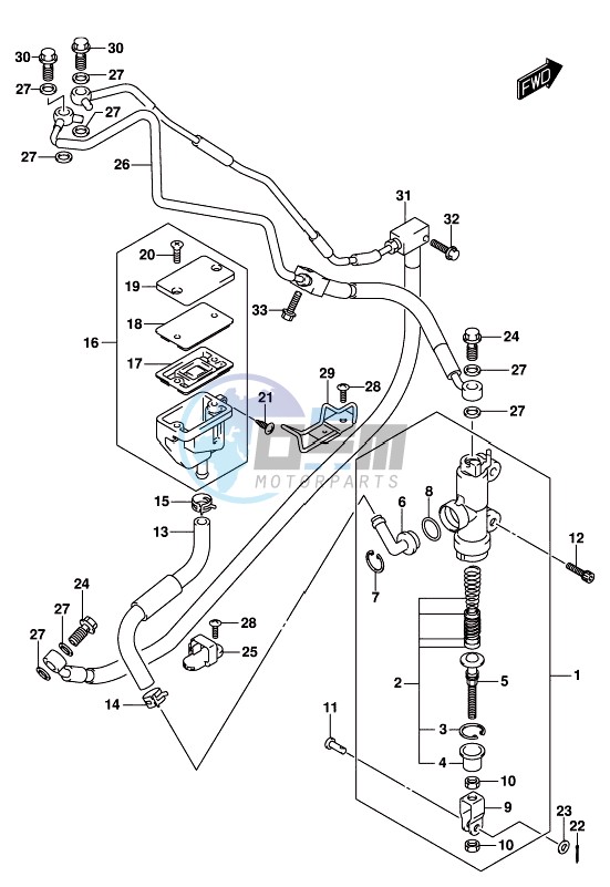 REAR MASTER CYLINDER