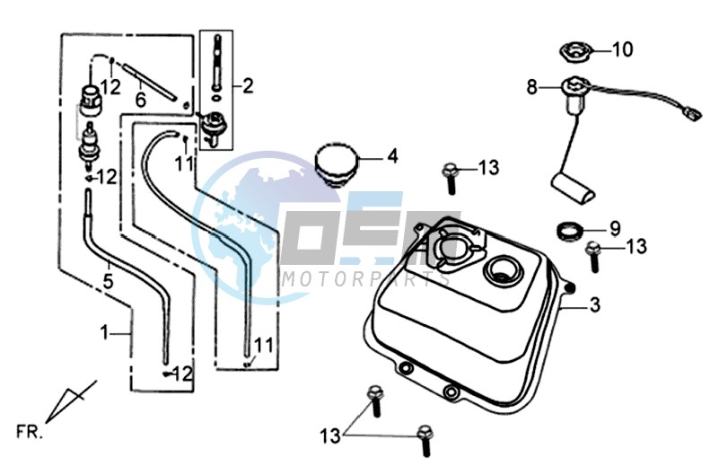 FUEL TANK - FUEL CUT