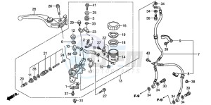 CBR600RR drawing FR. BRAKE MASTER CYLINDER