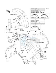 VN 2000 F [VULCAN 2000 CLASSIC LT] (6F-7F) F7F drawing FENDERS