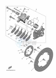 MT-09 MTN890 (B7NJ) drawing REAR BRAKE CALIPER