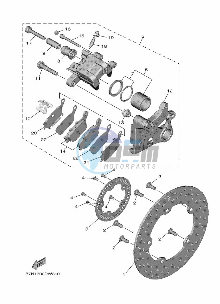 REAR BRAKE CALIPER