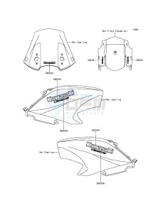 VERSYS_650_ABS KLE650FFF XX (EU ME A(FRICA) drawing Decals(Yellow)