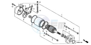 TRX250XA Europe Direct - (ED) drawing STARTING MOTOR