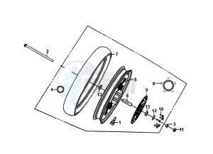 SYMPHONY ST 125I/ABS (XB12WW-EU) (E4) (L8-M0) drawing FRONT WHEEL