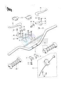 KD 80 A [KD80] (A1-A2) [KD80] drawing HANDLEBAR