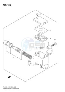 AN400 (E3-E28) Burgman drawing FRONT MASTER CYLINDER (AN400L1 E3)