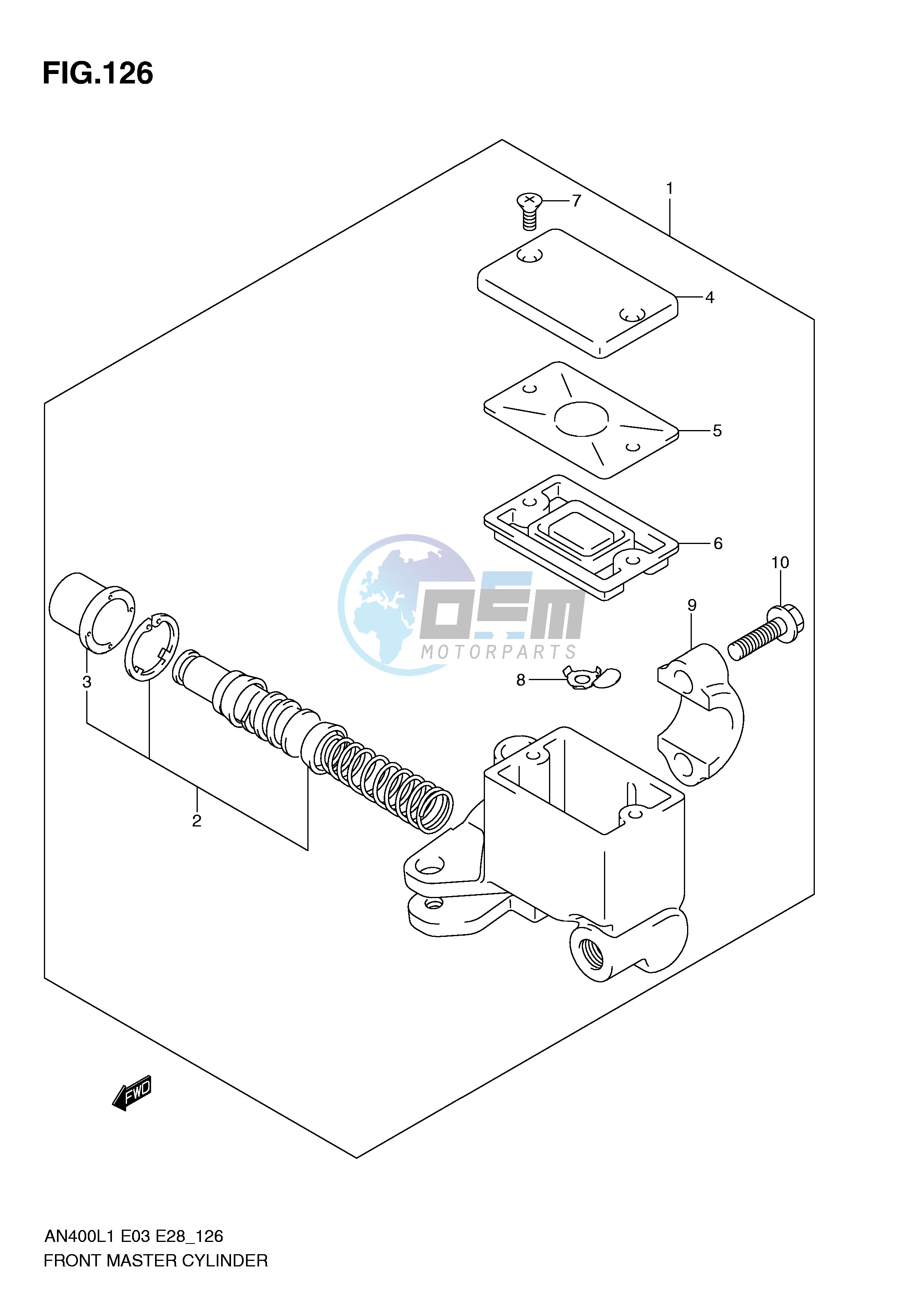 FRONT MASTER CYLINDER (AN400L1 E3)