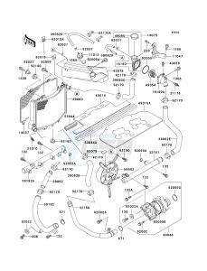 ZX 1100 D [NINJA ZX-11] (D4-D6) [NINJA ZX-11] drawing RADIATOR