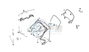 SHARK 50 E2 drawing INNER COVER LEG