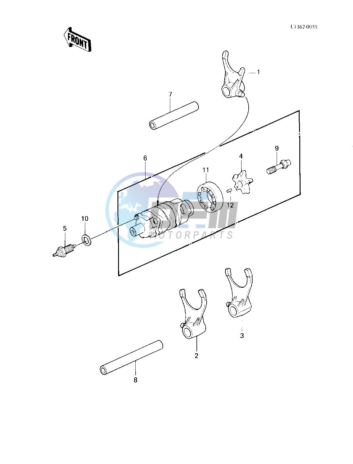 GEAR CHANGE DRUM & FORKS