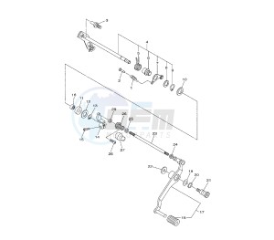 XJ6-S DIVERSION 600 drawing SHIFT SHAFT