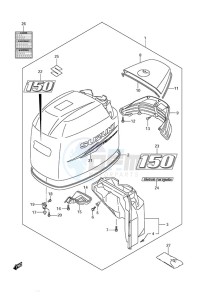 DF 150 drawing Engine Cover