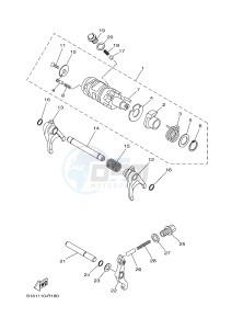 YFM700FWBD YFM70KPHG KODIAK 700 EPS HUNTER (2SM7) drawing SHIFT CAM & FORK