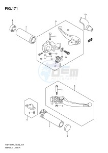 VZR1800 (E2) INTRUDER drawing HANDLE LEVER (VZR1800ZUFL1 E19)