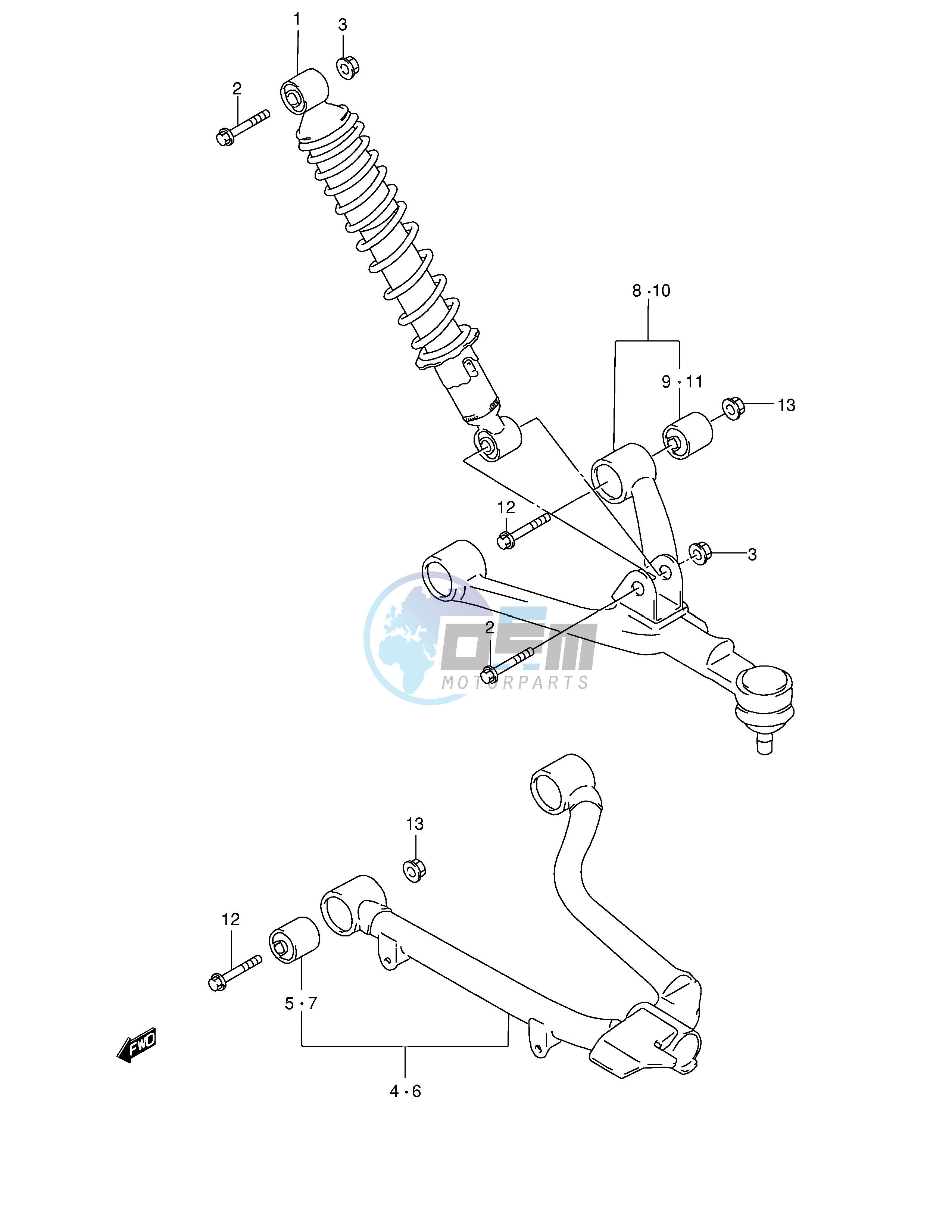 SUSPENSION ARM (MODEL W X)