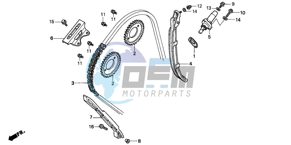 CAM CHAIN/TENSIONER (2)