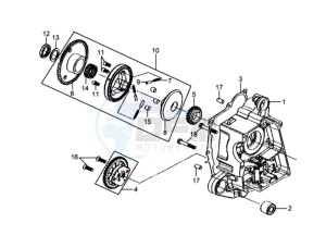 MIO 50 L6 drawing CRANKCASE RIGHT / OILPUMP