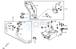 JOYRIDE 125 drawing FUEL TANK - FUEL CUT