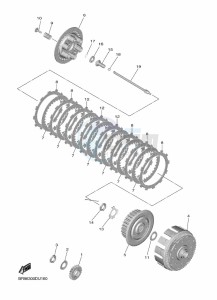 YZ450F (B2W2) drawing CLUTCH