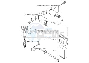 ZZR 250 (EU) drawing ELECTRICAL DEVICES IGNITION