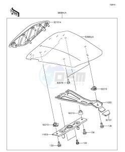 NINJA ZX-6R ABS ZX636FGFA GB XX (EU ME A(FRICA) drawing Accessory(Single Seat Cover)