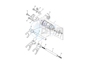 TDM A 900 drawing SHIFT CAM - FORK