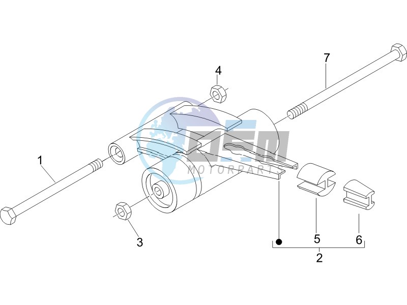 Swinging arm