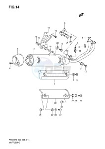 AN650 (E3-E28) Burgman drawing MUFFLER