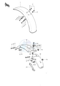 KE 250 B (B1-B3) drawing FENDERS