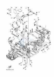 YXZ1000E YXZ1000R (B5J4) drawing FRAME